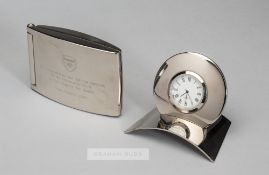 Signed Aquascutum desk calendar commemorating the opening of Arsenal's Emirates Stadium by Her