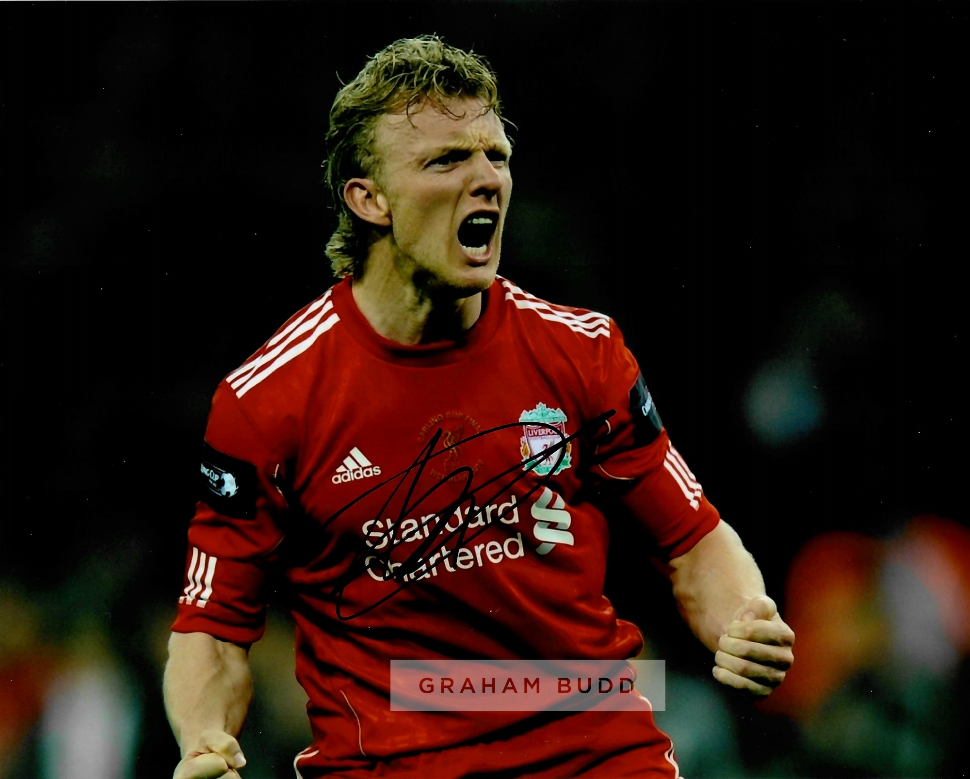 Liverpool Legends collection of ten signed photographs, including John Barnes, Dirk Kuyt, Robbie - Image 10 of 10