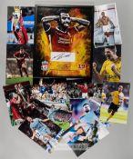 Excellent collection of autographs of the top 70 Premier League goalscorers, autographs in black