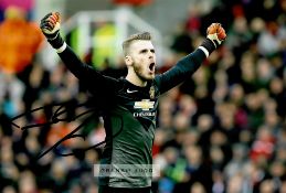 Manchester United FC collection of nine signed photographs,  including Ryan Giggs, Teddy Sheringham,