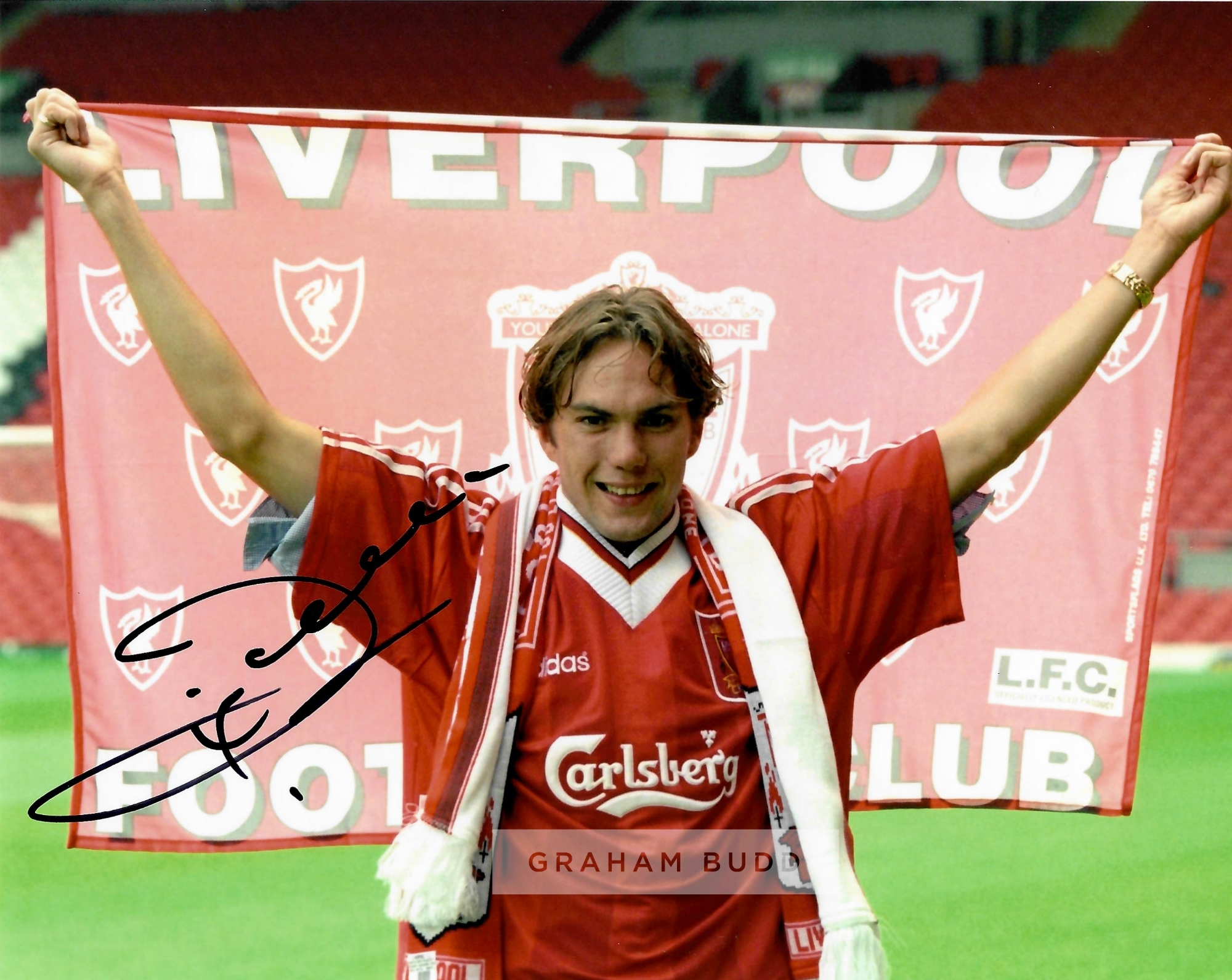 Liverpool Legends collection of ten signed photographs, including John Barnes, Dirk Kuyt, Robbie - Image 8 of 10