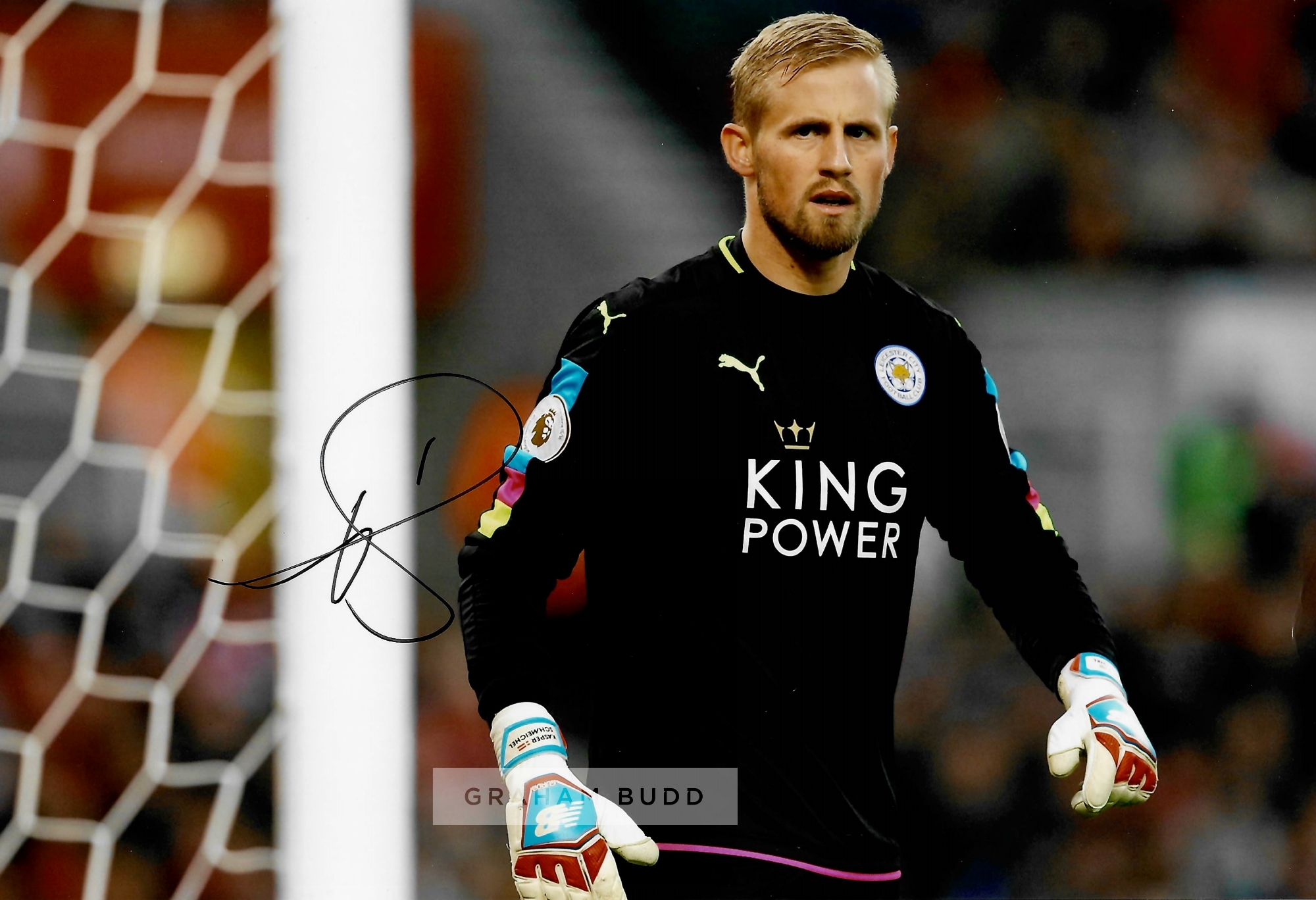 Leicester City collection of five signed photographs, 8 by 10in. photographs including Jamie Vardy, - Image 2 of 5
