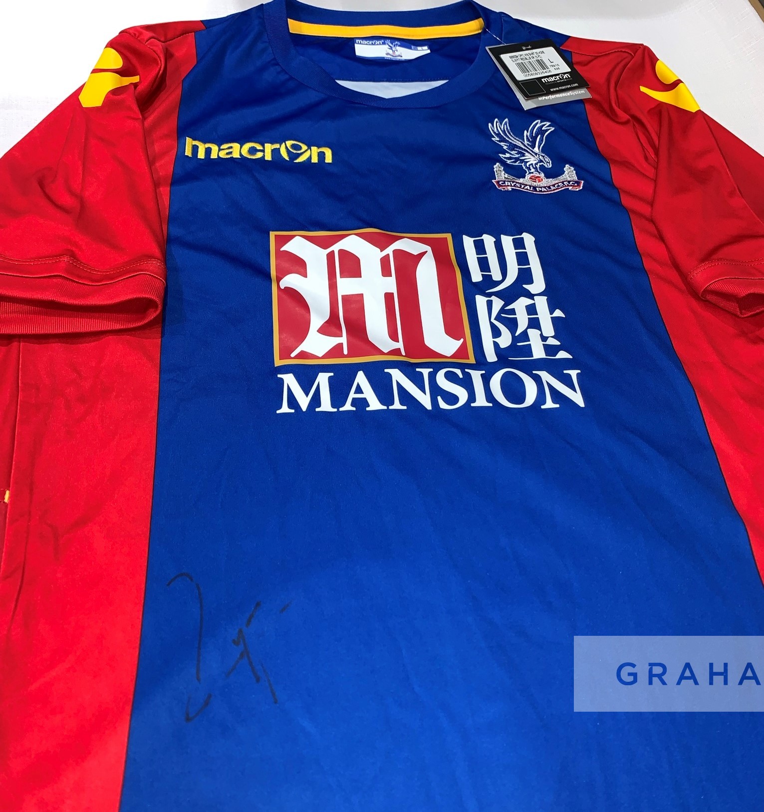 Crystal Palace signed replica football jerseys, individual 2016-17 jersey signed by star player - Image 2 of 3