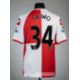 The red and white quartered Queen's Park Rangers no.34 third choice jersey worn by Taye Taiwo in the - Image 1 of 2