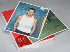 DAVID BECKHAM AUTOGRAPHED LIMITED DELUXE EDITION OF ‘MY WORLD’ NUMBER 243/1500 TO INCLUDE TWO