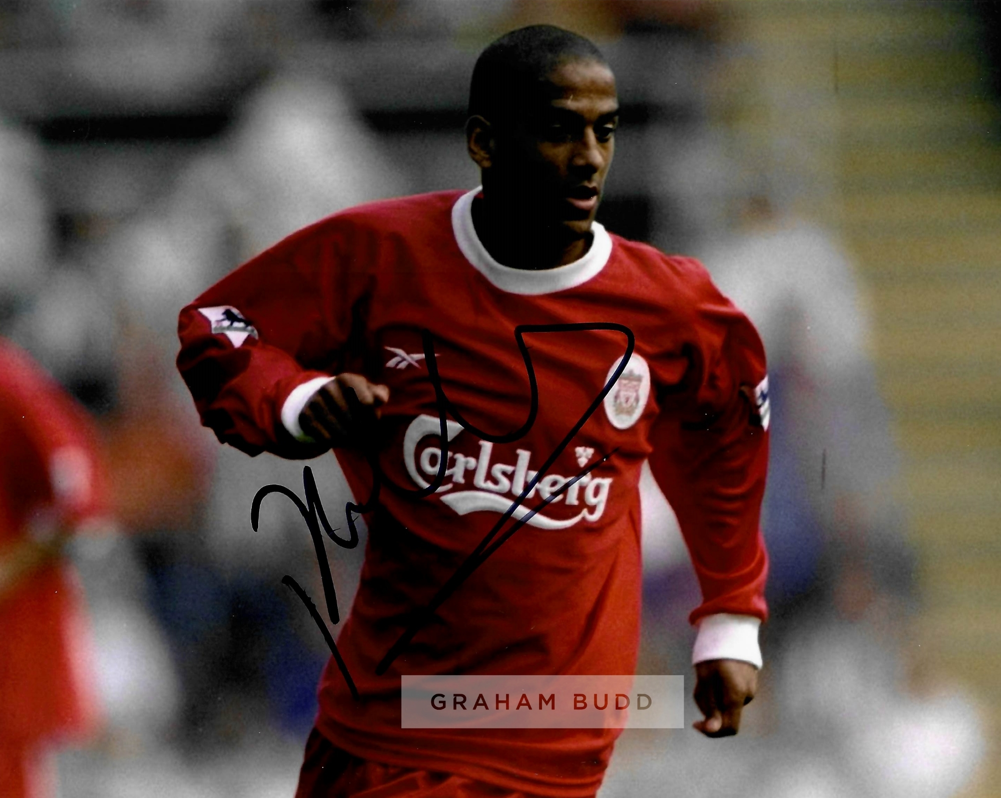 Liverpool Legends collection of ten signed photographs, including John Barnes, Dirk Kuyt, Robbie - Image 7 of 10