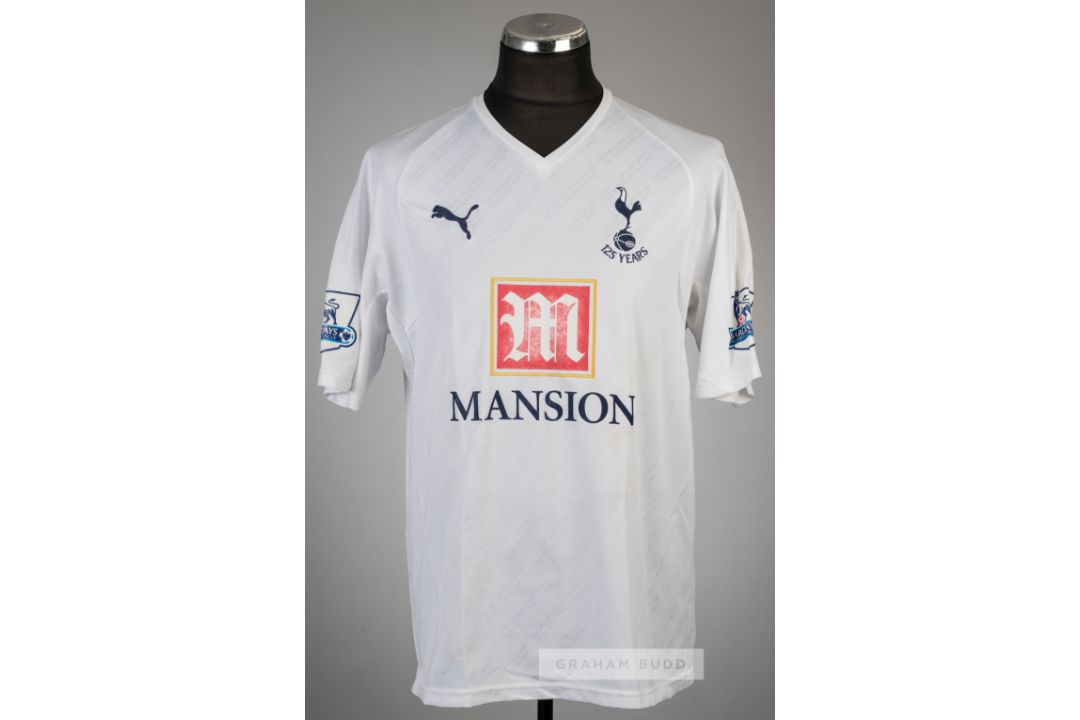 Steed Malbranque signed white Tottenham Hotspur 125 Years no.15 home jersey, season 2007-08, Puma, - Image 2 of 2