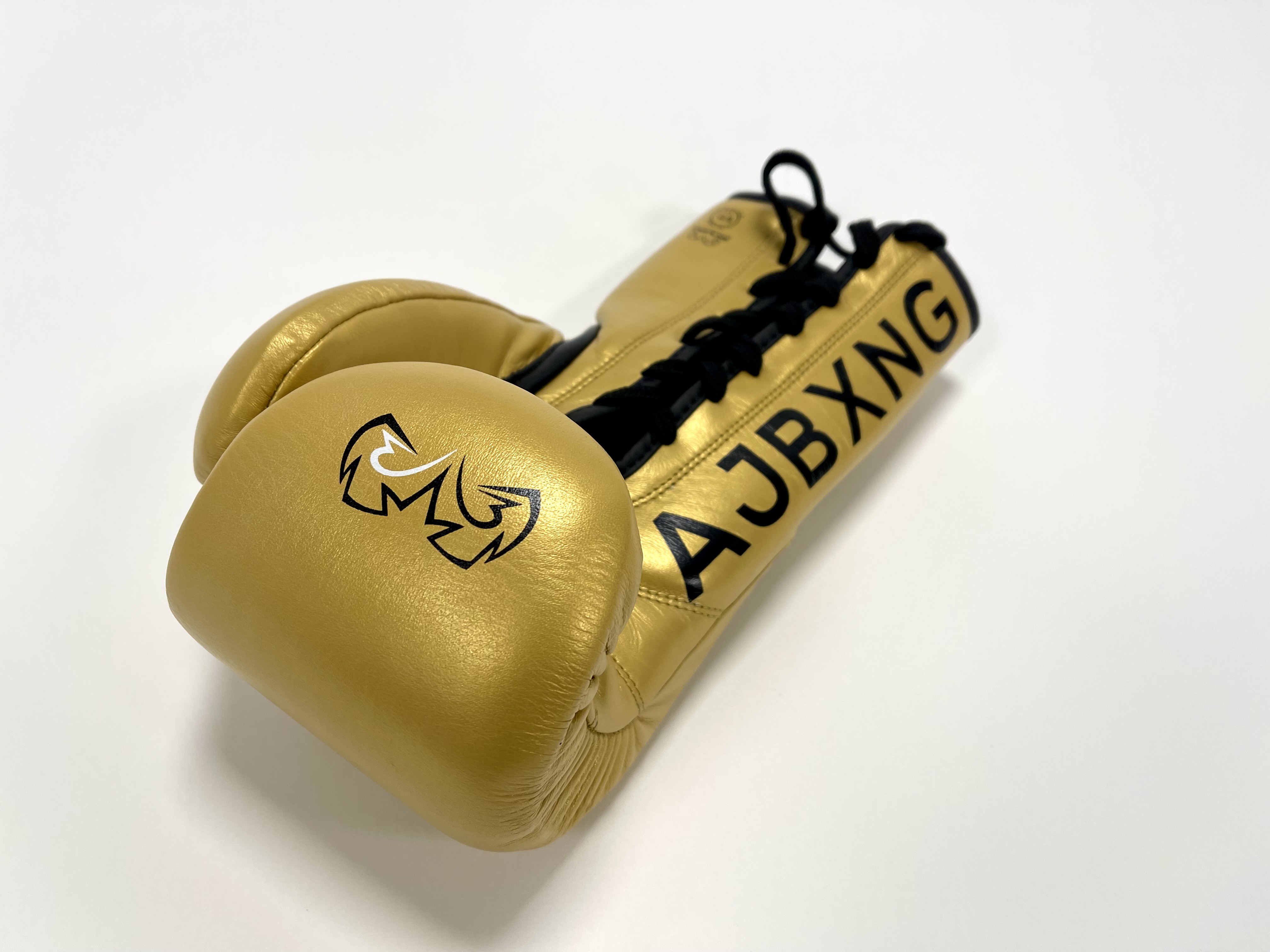 British boxer Anthony Joshua signed Rival RFX Guerrero glove, gold and black coloured right glove - Image 3 of 4