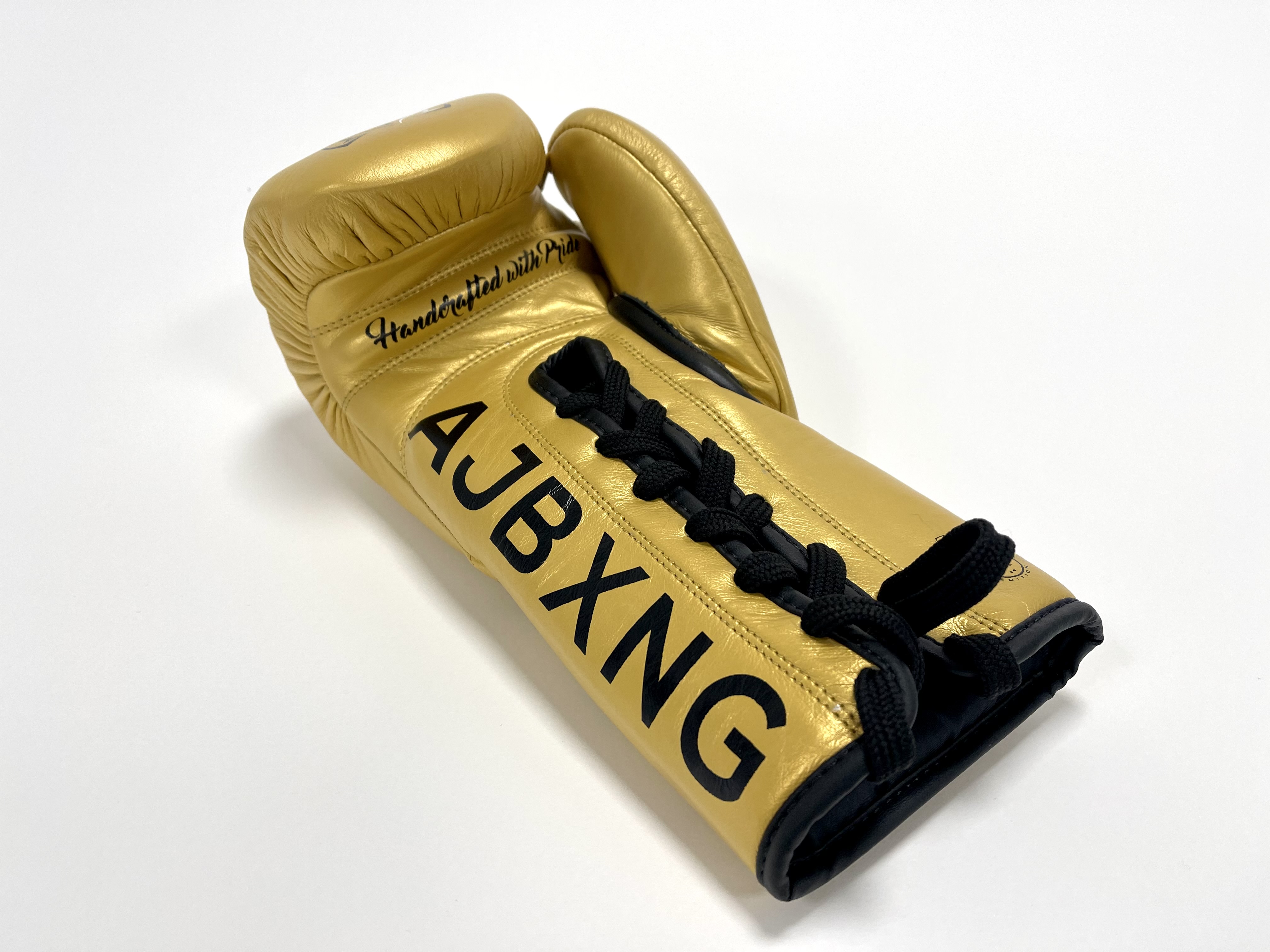 British boxer Anthony Joshua signed Rival RFX Guerrero glove, gold and black coloured right glove - Image 2 of 4