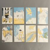 Elisabeth Frink CH DBE RA (British, 1930-1993) 'Group of eight lithographs from The Iliad',
