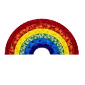 Damien Hirst (British, b.1965) 'Butterfly Rainbow' H7-2, Laminated giclée print on aluminium