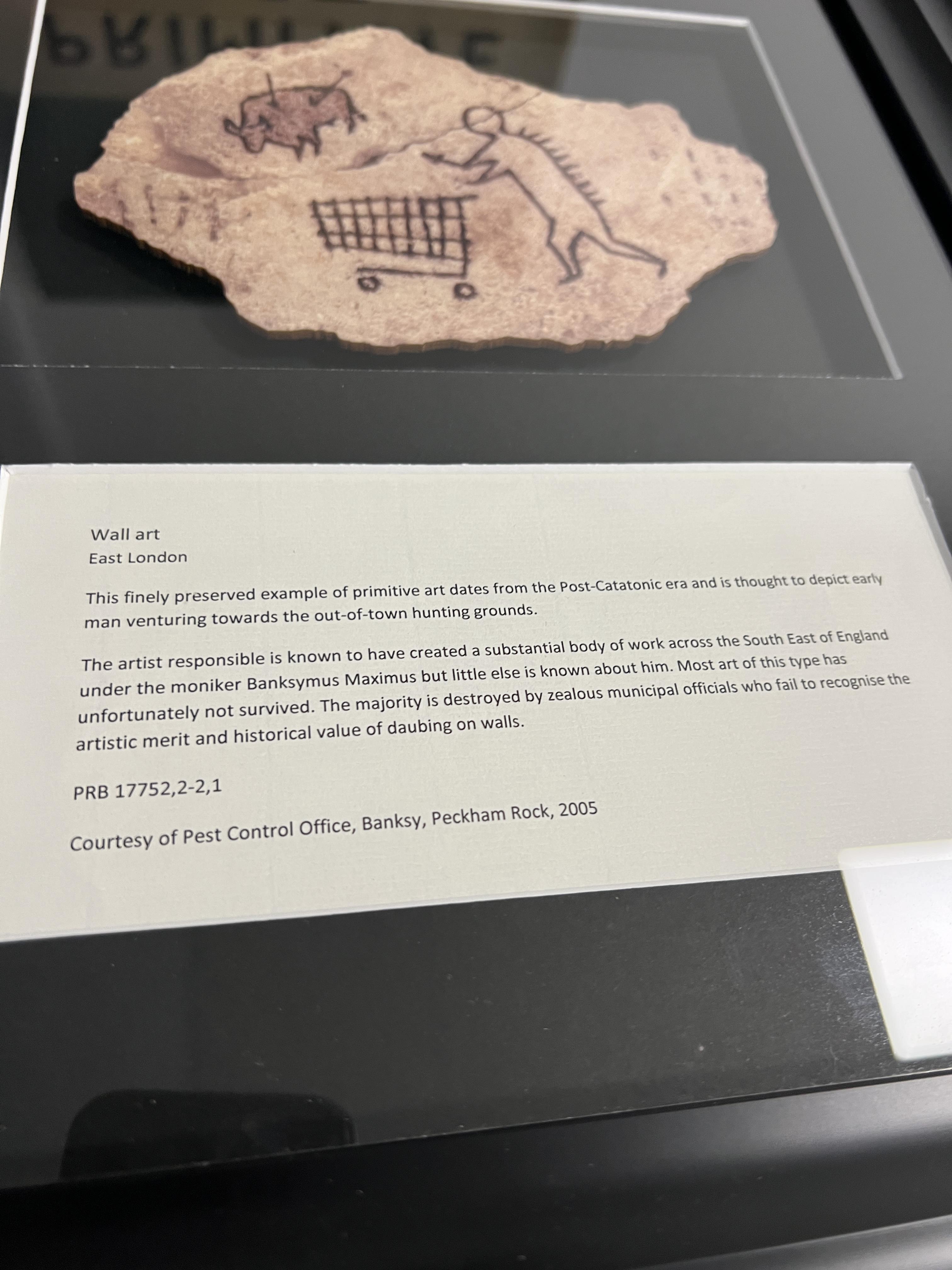 Banksy, (British, b.1974) 'Peckham Rock Postcard', Offset Lithograph on shaped wood. This edition is - Image 2 of 2