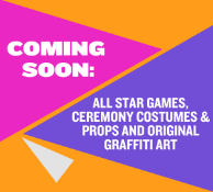 B2022 CWG CLOSING CEREMONY CLOTHING & PROPS, ALL-STAR GAMES ITEMS, GRAFFITI ARTWORKS, BOXING, HOCKEY