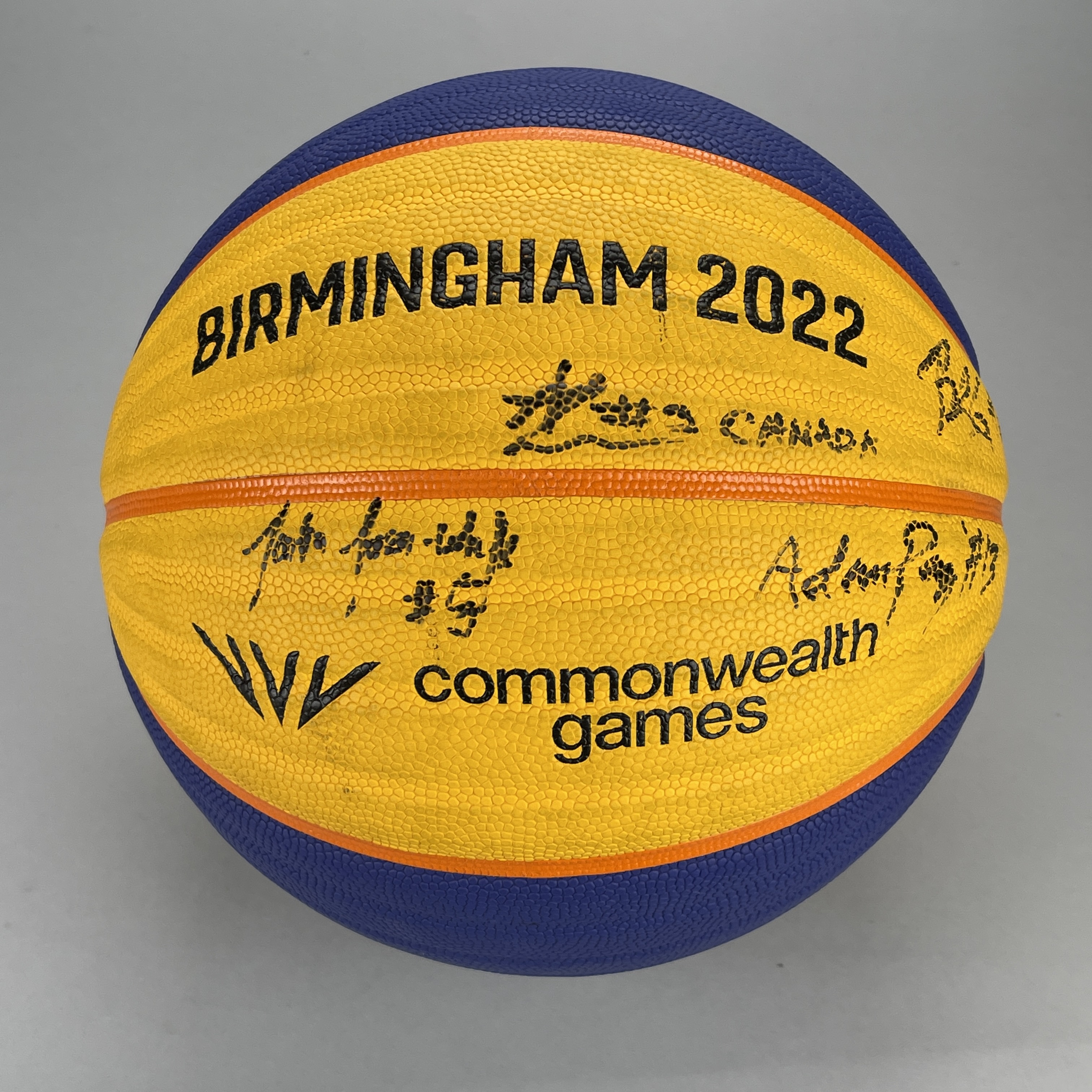B2022 Men's Bronze Medal Match Basketball 3x3 - Scotland vs Canada. Signed by winning Canada team.