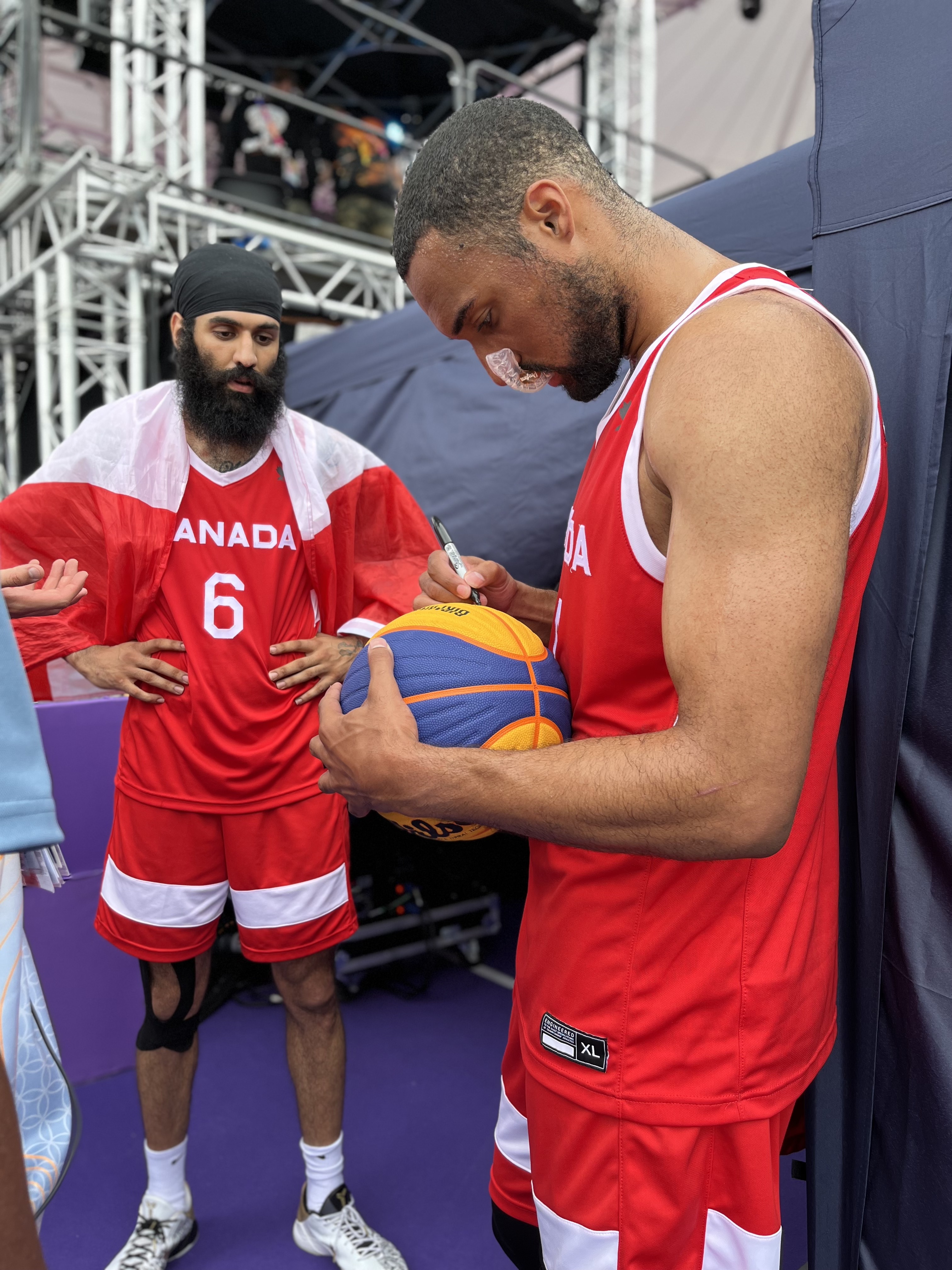 B2022 Men's Bronze Medal Match Basketball 3x3 - Scotland vs Canada. Signed by winning Canada team. - Image 5 of 5