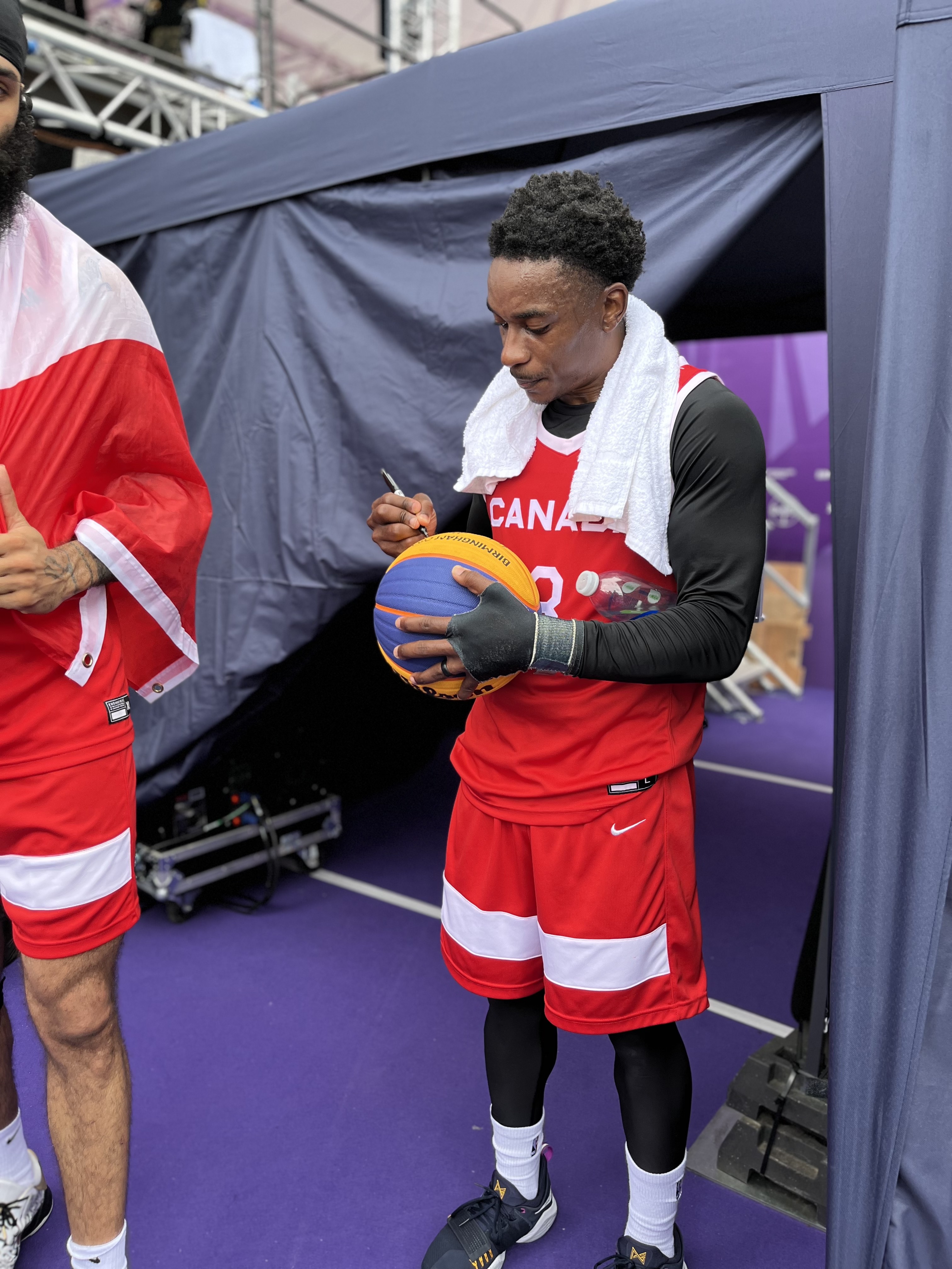 B2022 Men's Bronze Medal Match Basketball 3x3 - Scotland vs Canada. Signed by winning Canada team. - Image 4 of 5