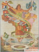 A poster for the 1950 World Cup in Brazil, advertising the Estadio Municipal
