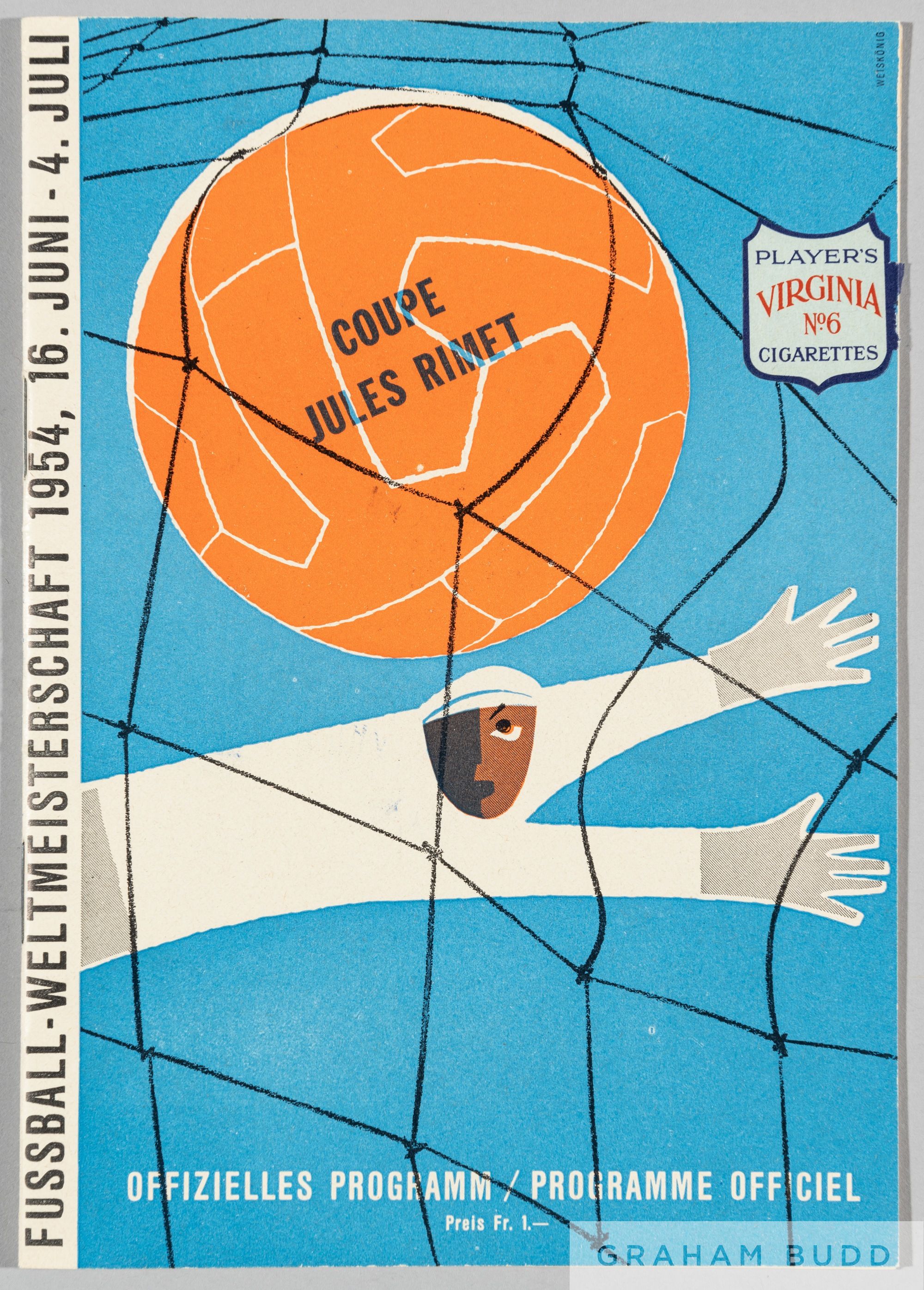 1954 World Cup programme signed by the England team in the Group 4 match v Switzerland played in - Image 4 of 5