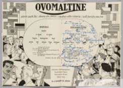 1954 World Cup programme signed by the Yugoslavia team in the Group 1 match v Brazil played in