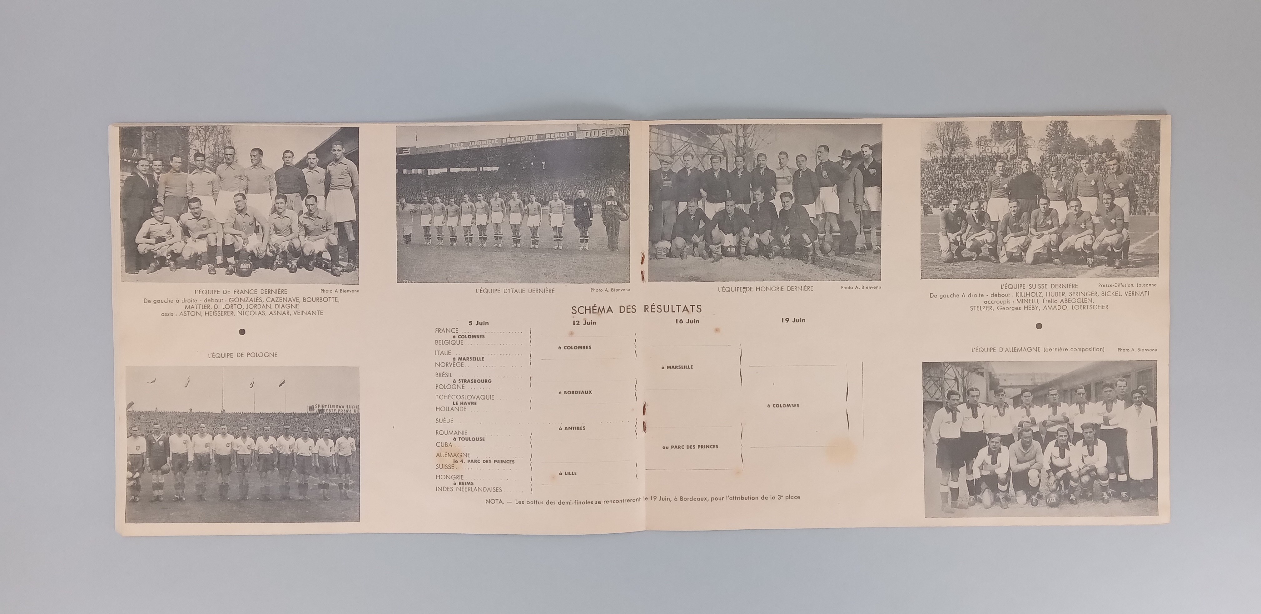 France 1938 World Cup official tournament programme, published by the French F.A. - Image 2 of 5