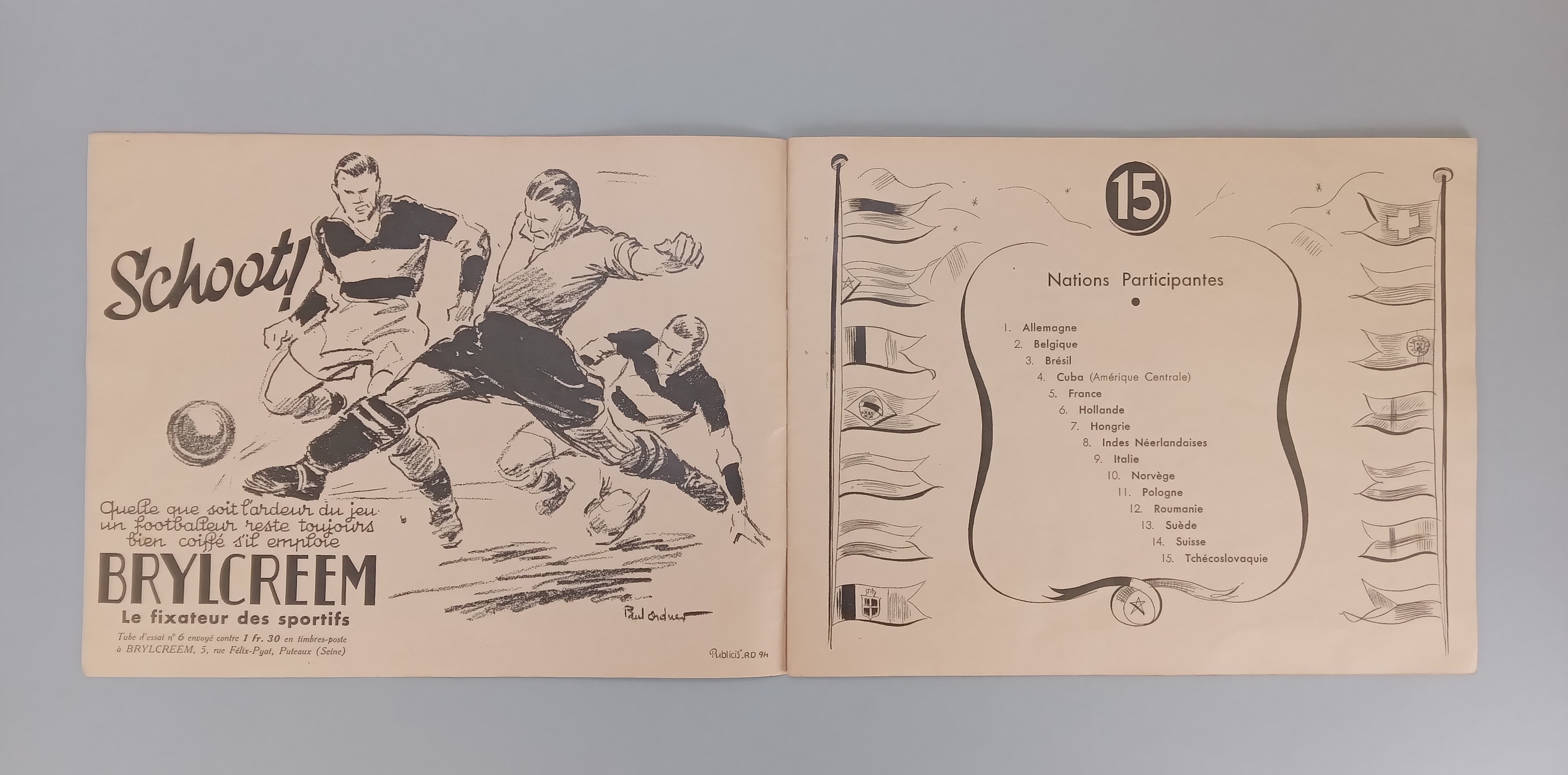 France 1938 World Cup official tournament programme, published by the French F.A. - Image 4 of 5