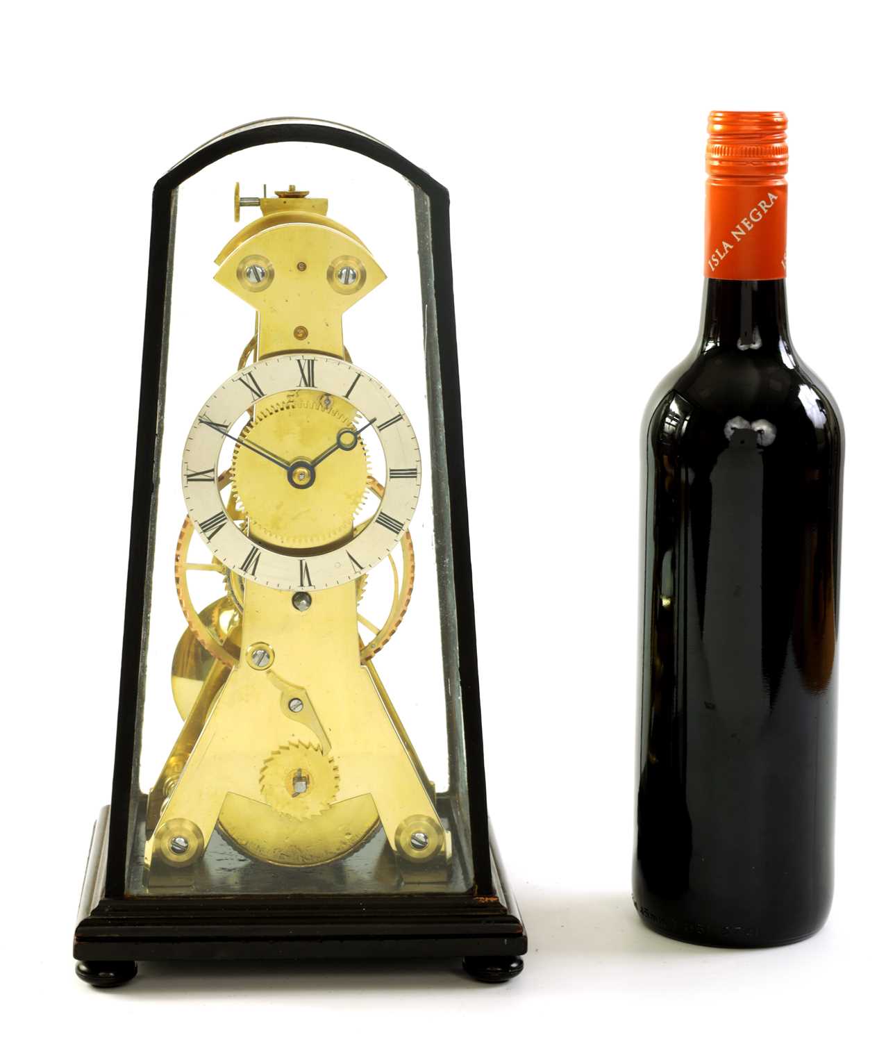 CHARLES MACDOWALL, WAKEFIELD. A RARE WILLIAM IV MONTH DURATION PATENT HELIX LEVER SKELETON CLOCK CIR - Image 2 of 9
