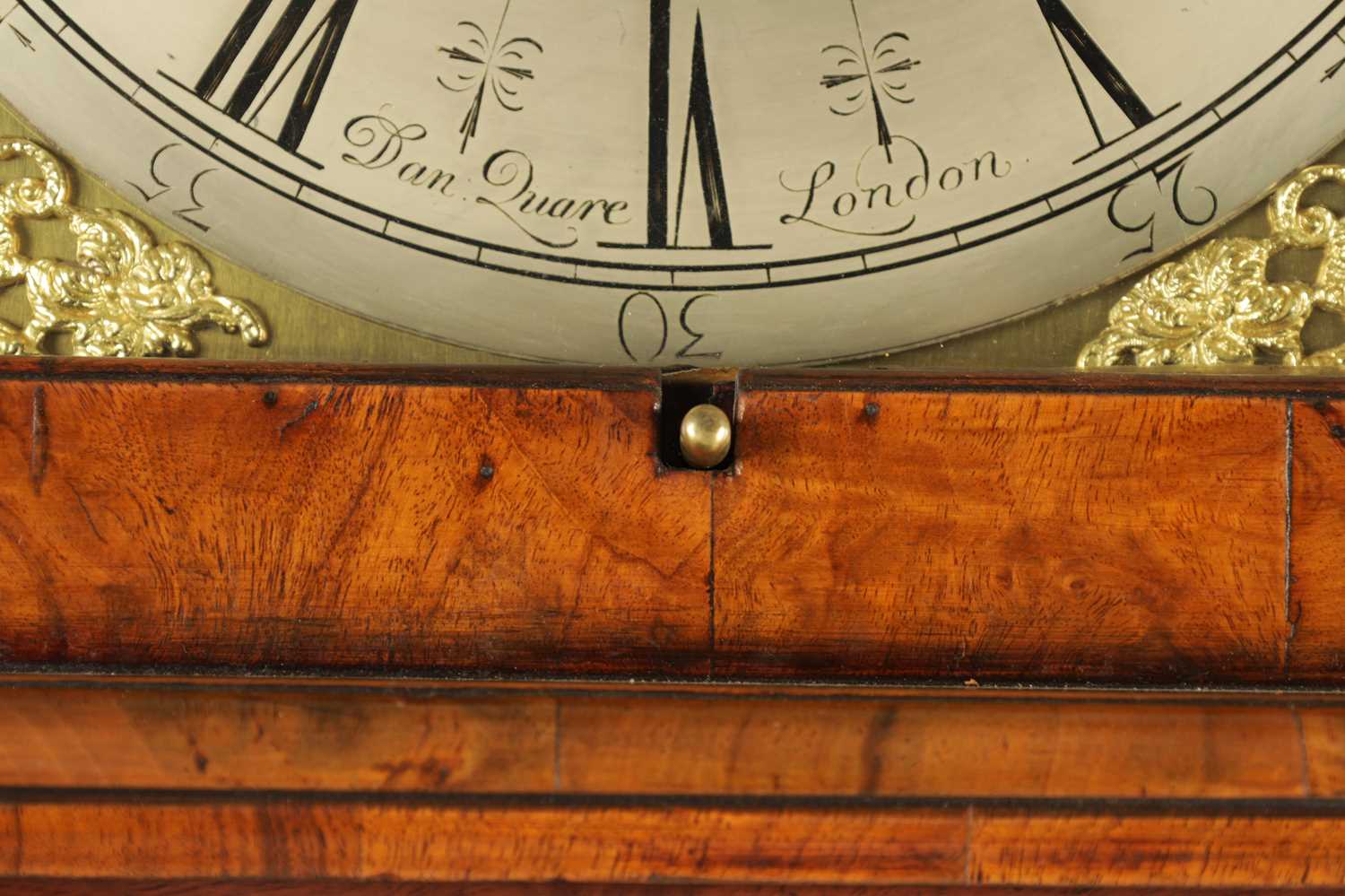 DANIEL QUARE, LONDON. A FINE QUEEN ANNE BURR WALNUT THREE-MONTH DURATION LONGCASE CLOCK - Image 9 of 22