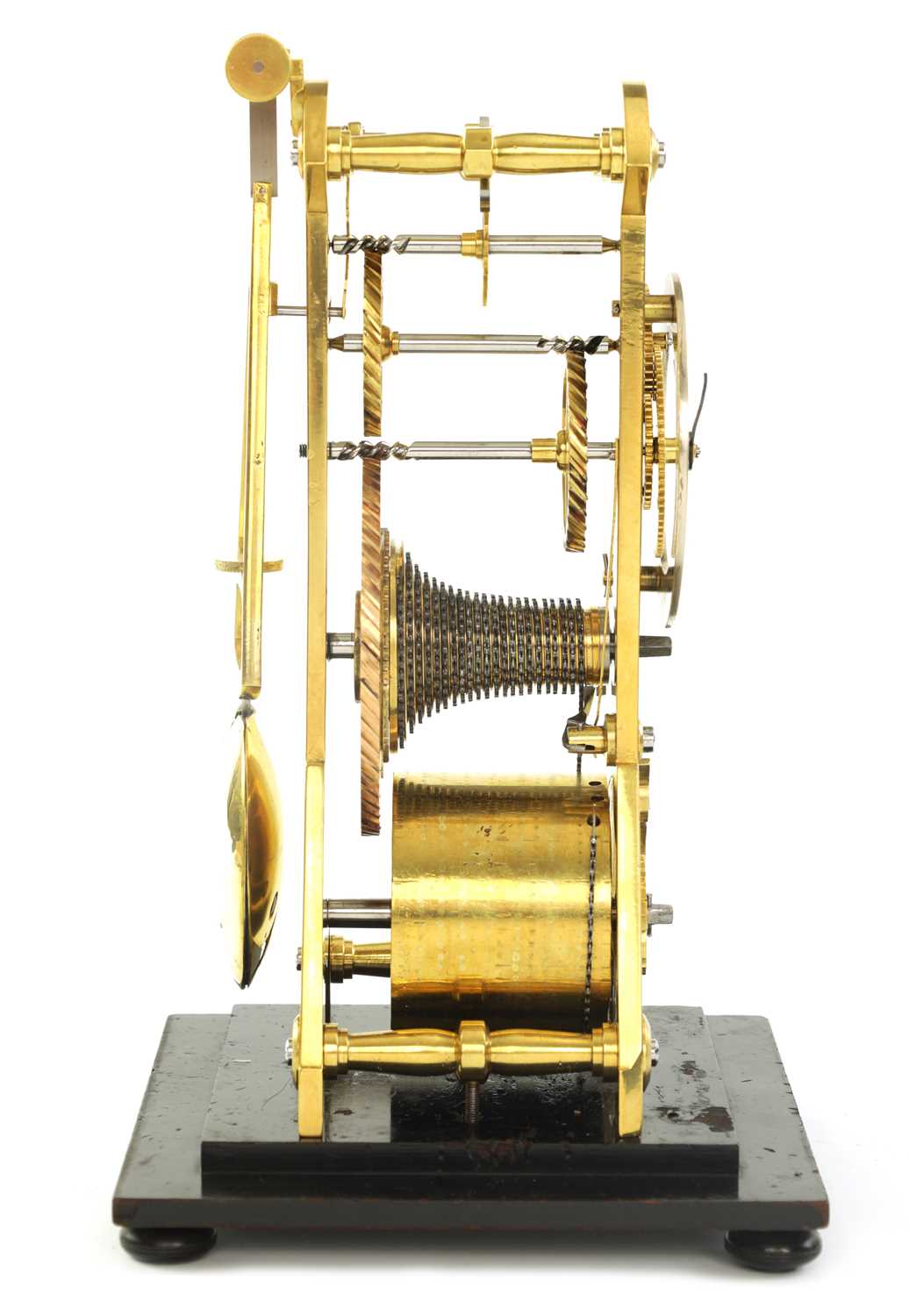 CHARLES MACDOWALL, WAKEFIELD. A RARE WILLIAM IV MONTH DURATION PATENT HELIX LEVER SKELETON CLOCK CIR - Image 5 of 9