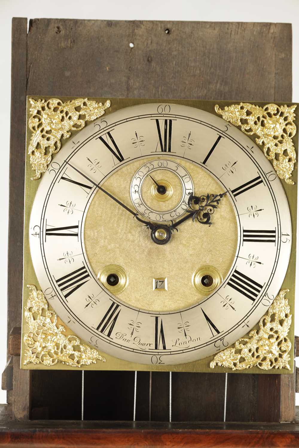 DANIEL QUARE, LONDON. A FINE QUEEN ANNE BURR WALNUT THREE-MONTH DURATION LONGCASE CLOCK - Image 5 of 22