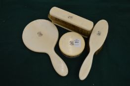 Various dressing table items.