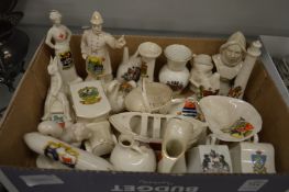 A quantity of crested china.