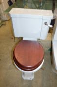A Victorian style close coupled toilet, possibly used!