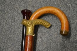 Three walking sticks.