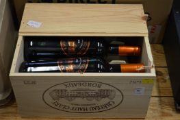 A cased set of six bottles of Chateau Haut Clary 2020.