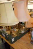 Various table lamps.