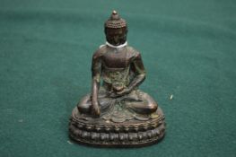 A small Thai bronze Buddha.