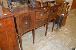 A mahogany sideboard.
