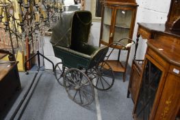 An unusual Victorian pram.