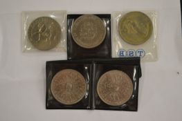 Five QEII coins.
