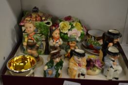 Decorative figures and collectable china.