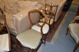 Three occasional chairs.