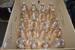 A set of twenty-one gilt and enamel decorated lampshades.