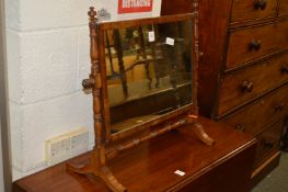 A 19th century mahogany dressing table mirror.