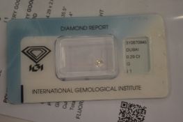 A single diamond, unmounted.