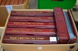 A large quantity of First Day Covers in albums.
