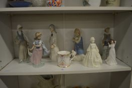 Lladro and other decorative ornaments.