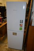 A Hotpoint upright fridge freezer.