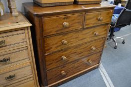 A 19th century mahogany chest of drawers.