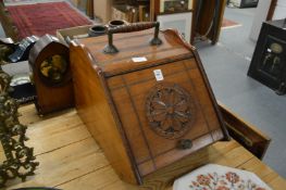 A Victorian coal box.