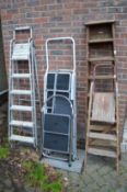 A quantity of step ladders.